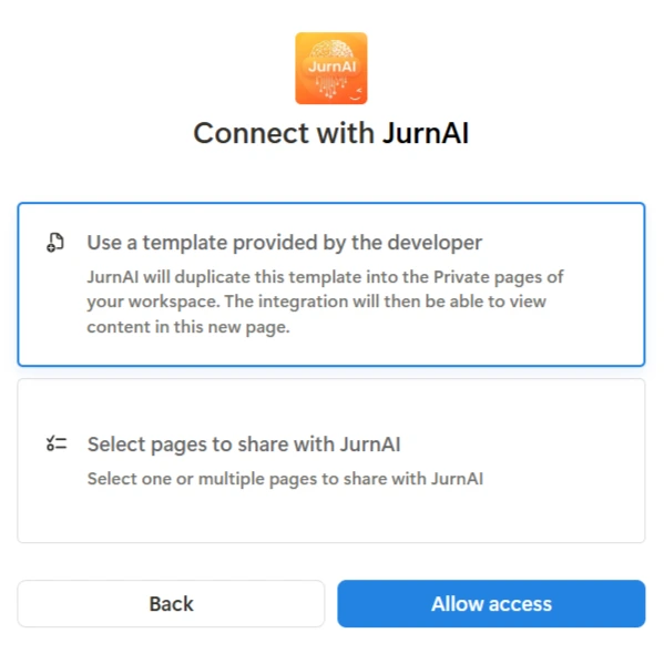 Connect with Notion